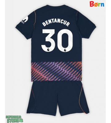 Tottenham Hotspur Rodrigo Bentancur #30 Replika Babytøj Udebanesæt Børn 2026-27 Kortærmet (+ Korte bukser)